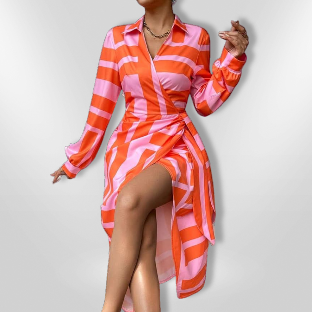 SOLANA™ | Printed Wrap Dress