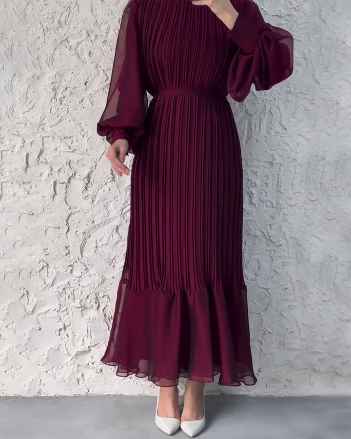 Charlette™ | Long Pleated Dress