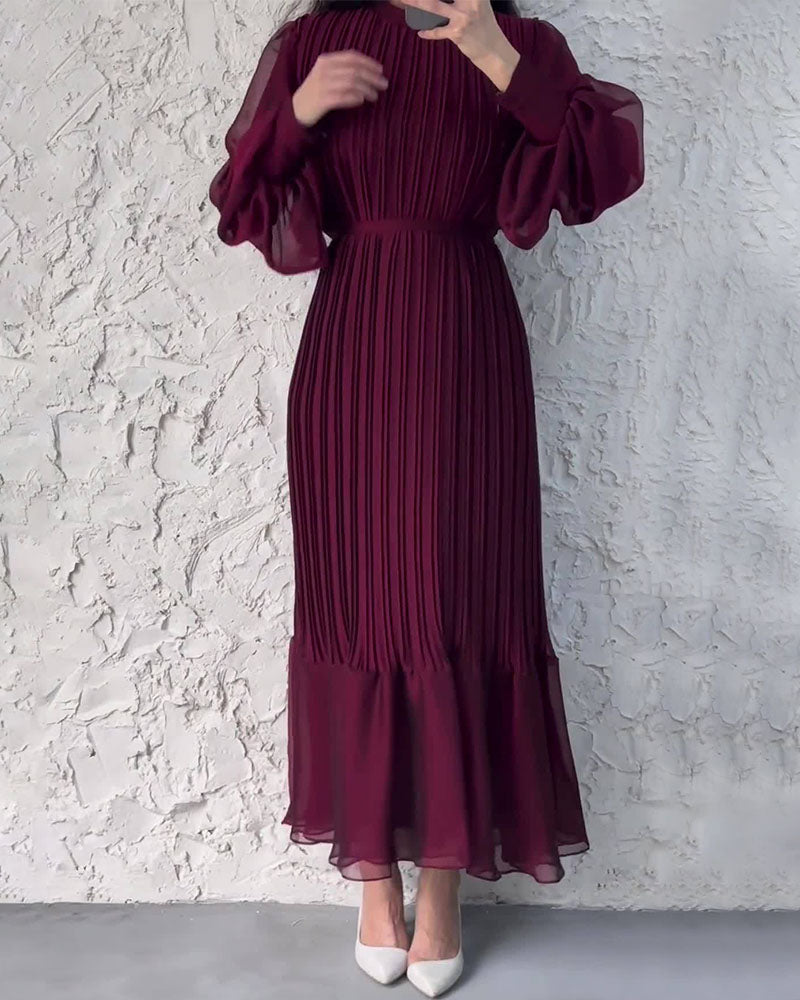 Charlette™ | Long Pleated Dress
