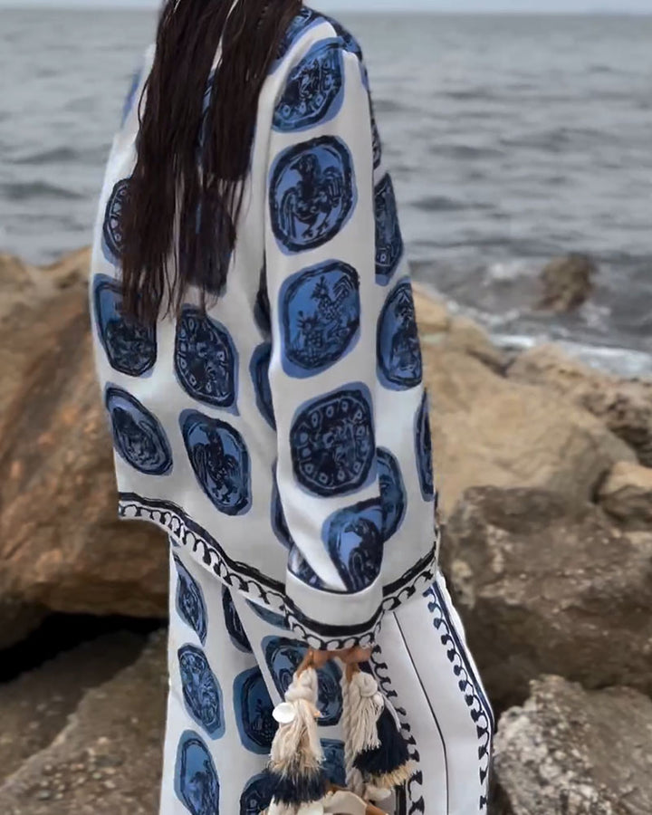 Shane™ | Patterned Shirt and Trouser Set