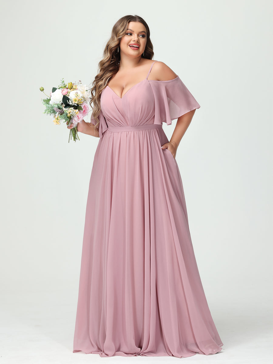 Gracelyn™ |  A-Line/Princess V-neck Long Sleeves