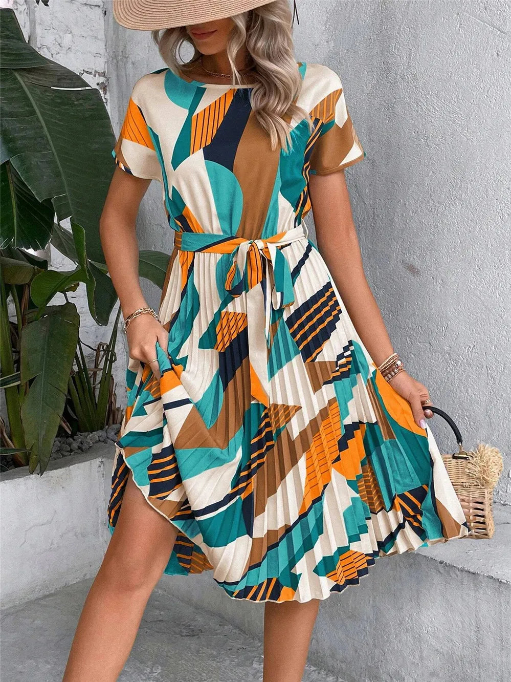 Grace™ |  Pleated Lace Dress