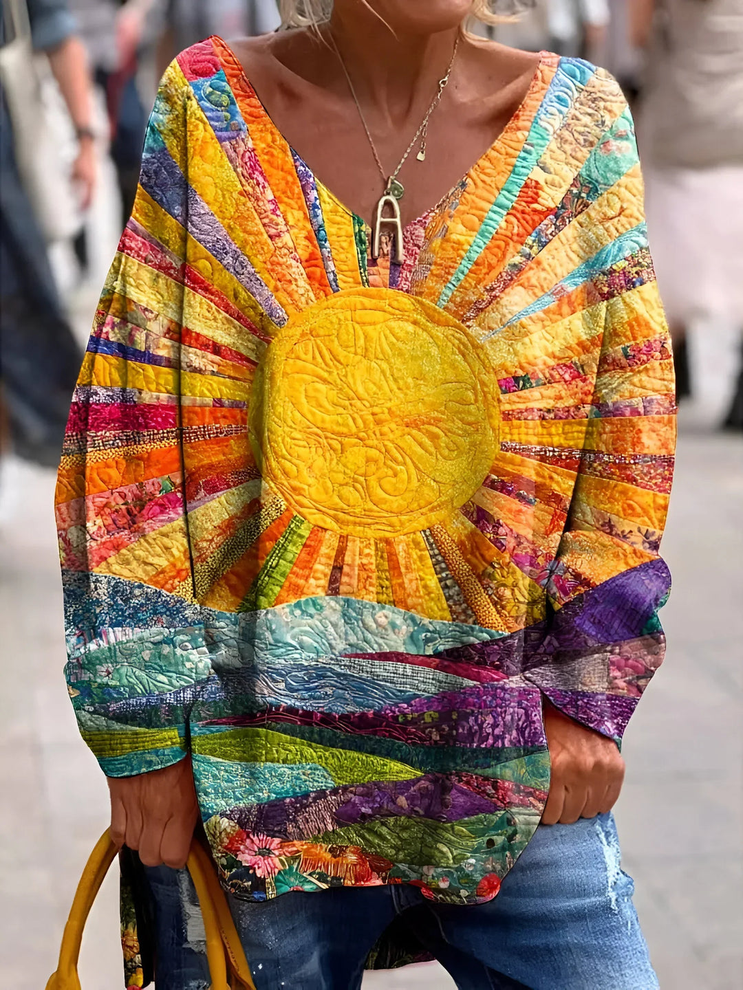 Elisa™ | - Cheerful Colorful Blouse