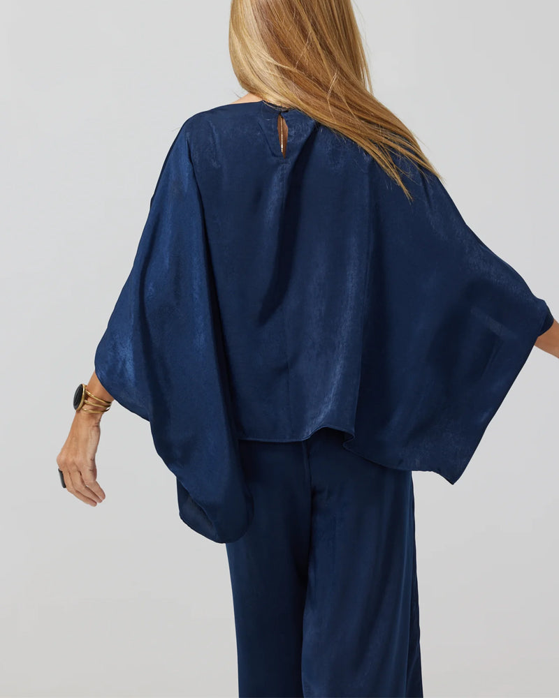 Carly™ | Fashionable Satin Top & Pants Cardigan Four-Piece Set