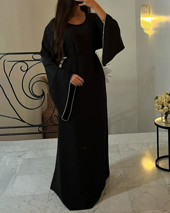 Hanny™ | Elegant Waisted Sleeve Drill Dress Robe