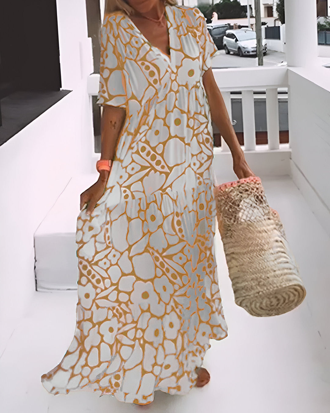 Charlotte™ | - Printed Midi Dress