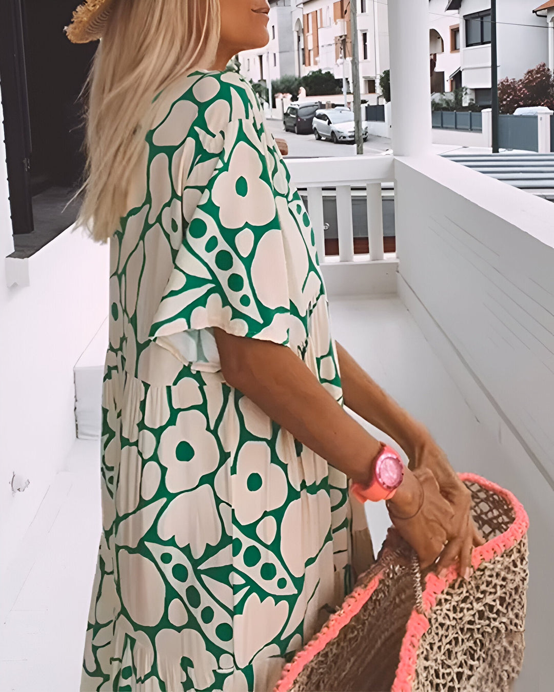 Charlotte™ | - Printed Midi Dress