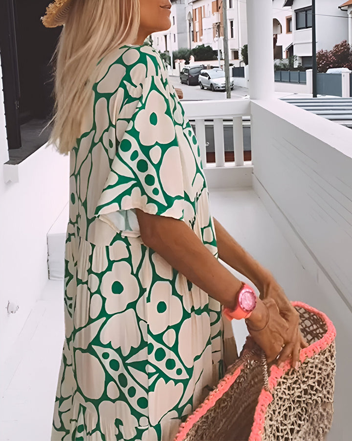 Charlotte™ | - Printed Midi Dress