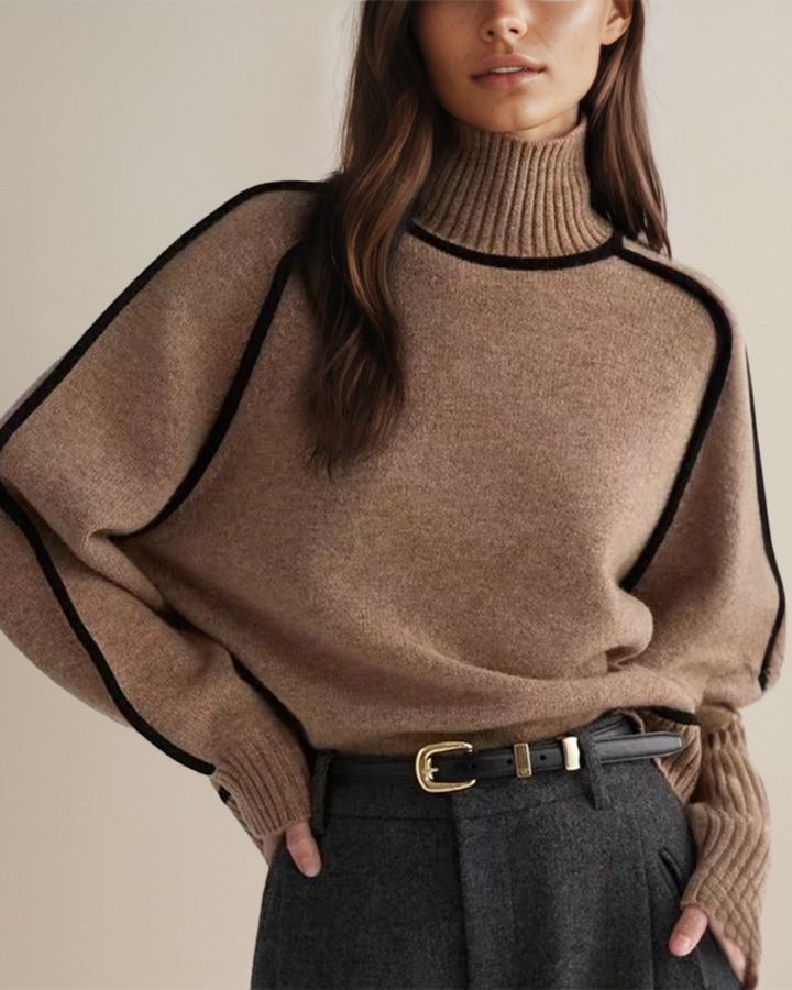 Claire™| - Elegant turtleneck sweater
