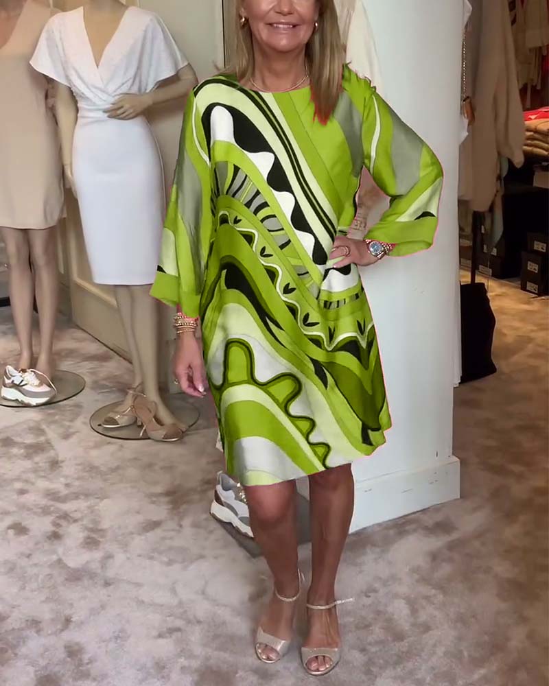 Imelda™ |  Printed Midi Dress