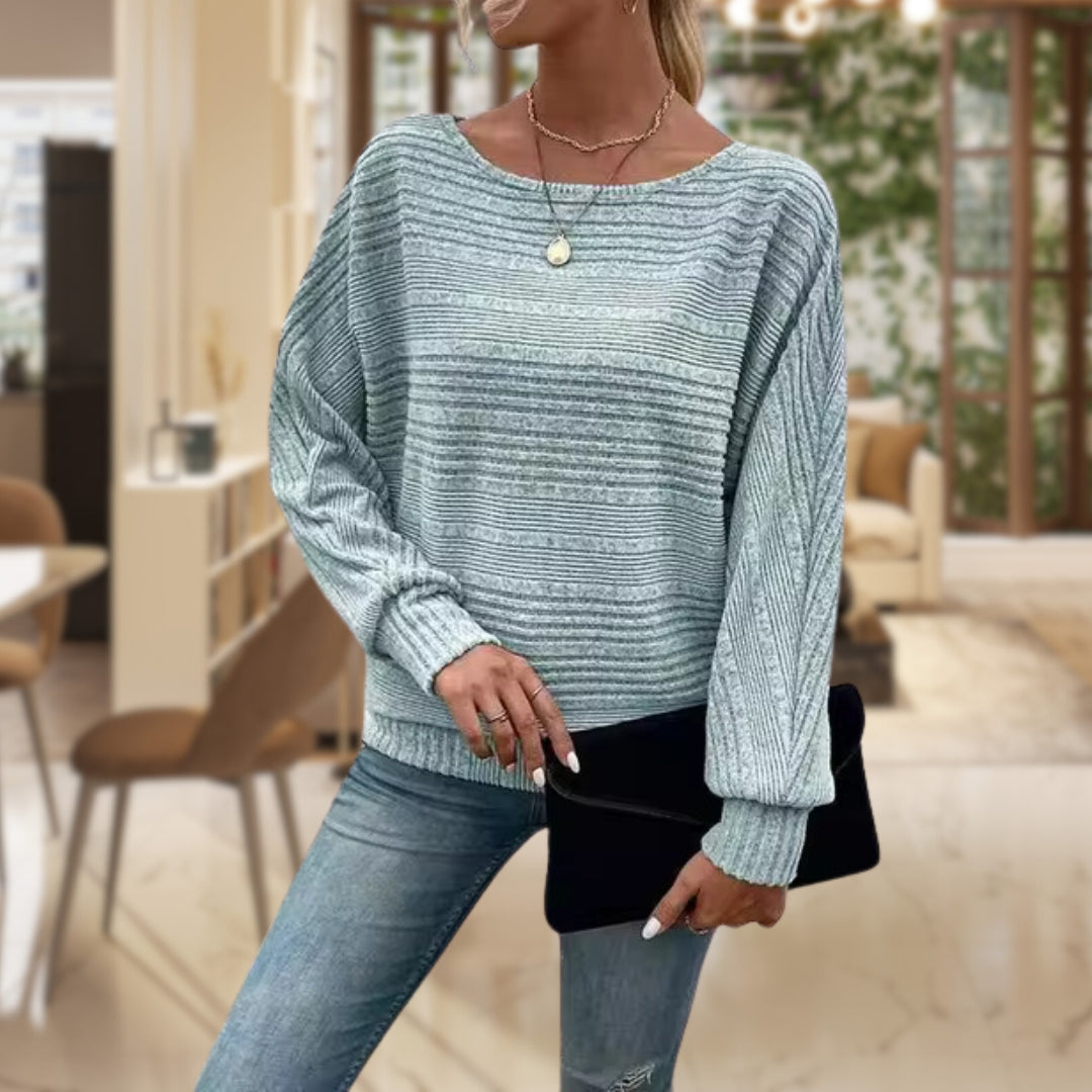 Martha™ l- Casual Chic Textured Pullover