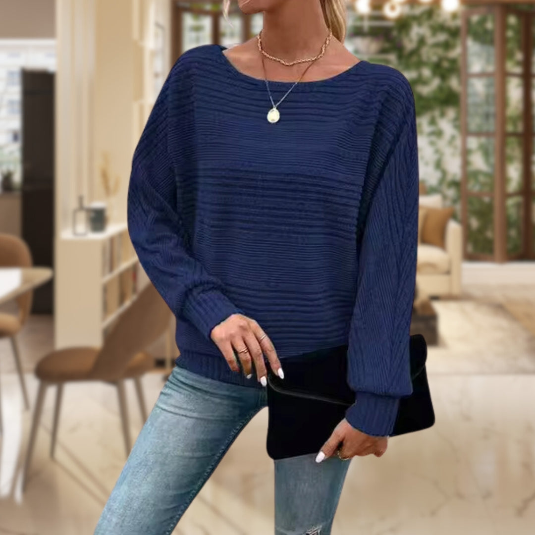 Martha™ l- Casual Chic Textured Pullover