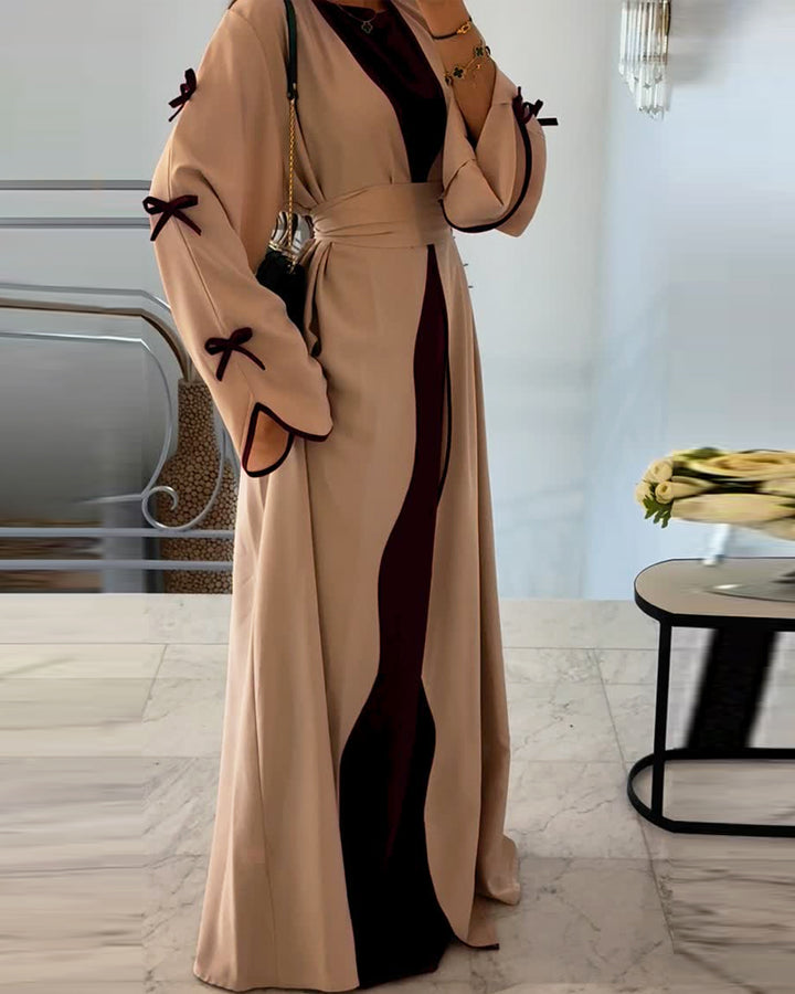 Lyra™ | Elegant Bow Cardigan & Dress Two-Piece Set