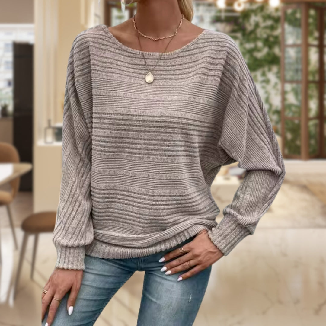 Martha™ l- Casual Chic Textured Pullover