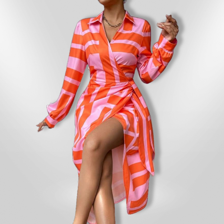 SOLANA™ | Printed Wrap Dress