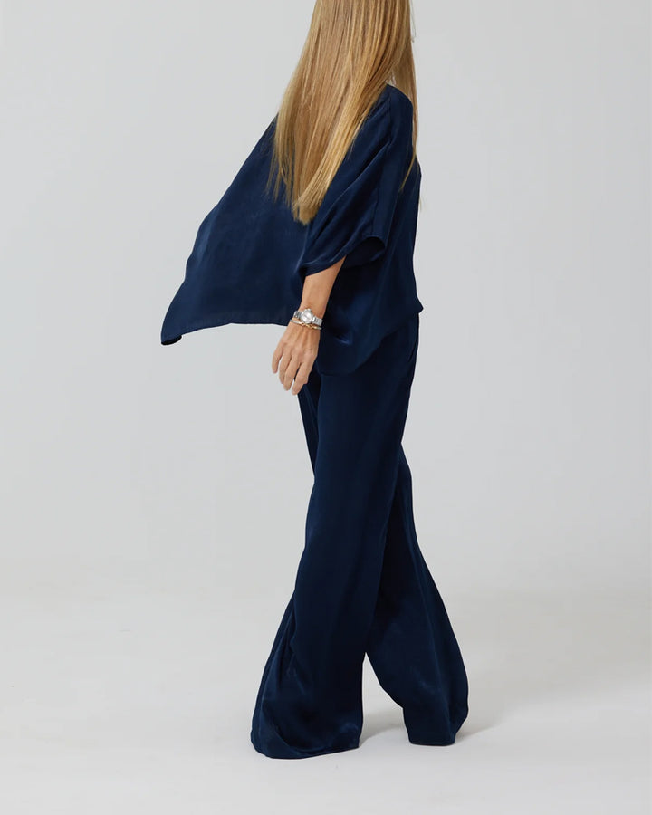 Carly™ | Fashionable Satin Top & Pants Cardigan Four-Piece Set