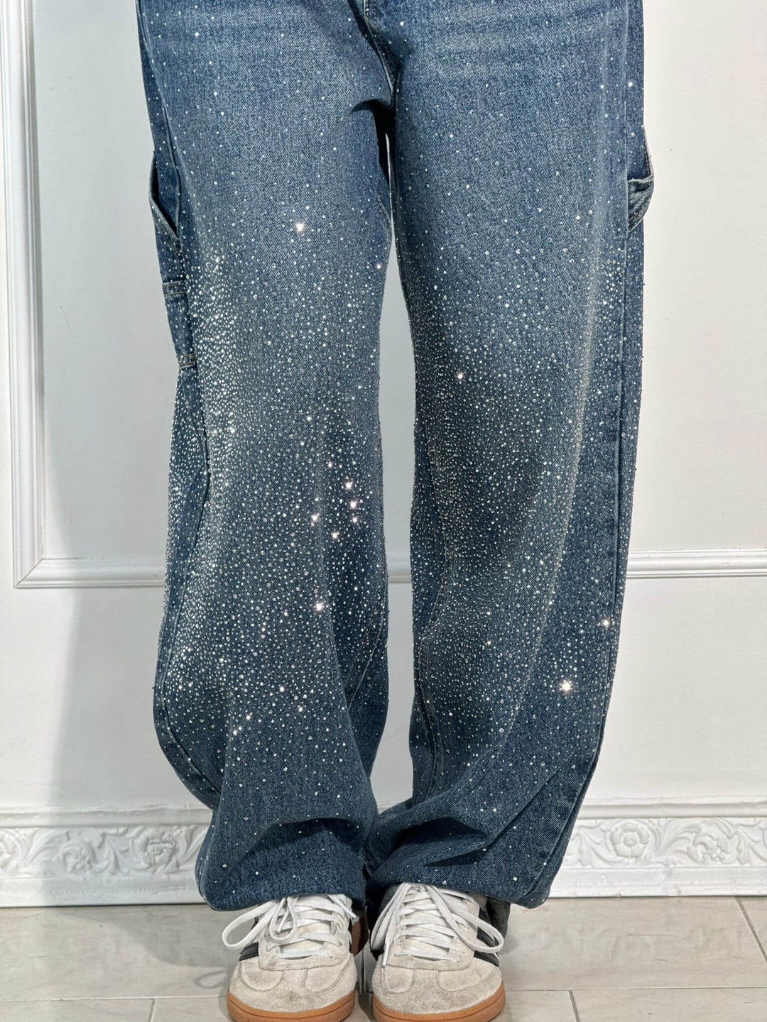 Kelly™ - Balloon Carpenter Shine Denim Jeans