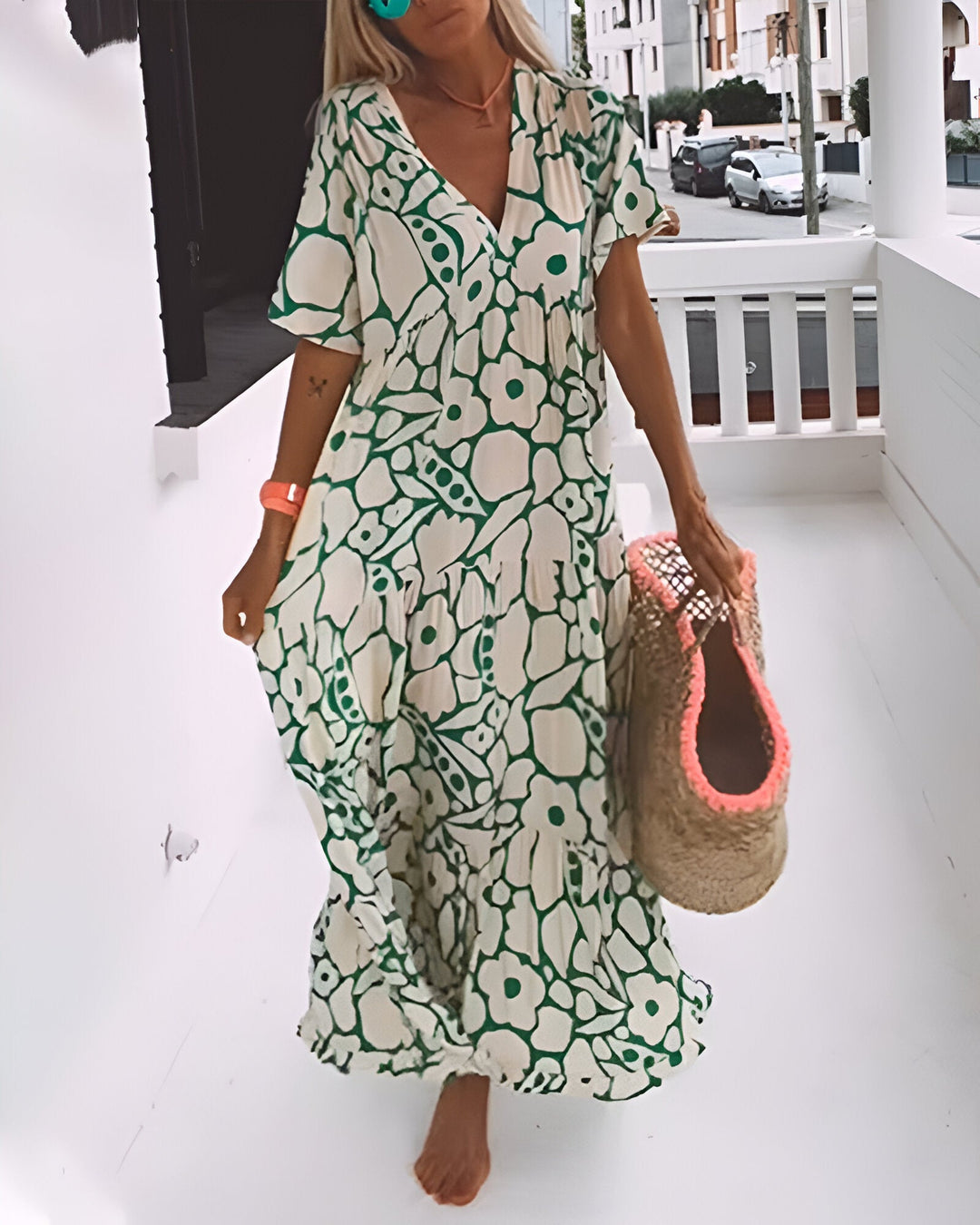 Charlotte™ | - Printed Midi Dress