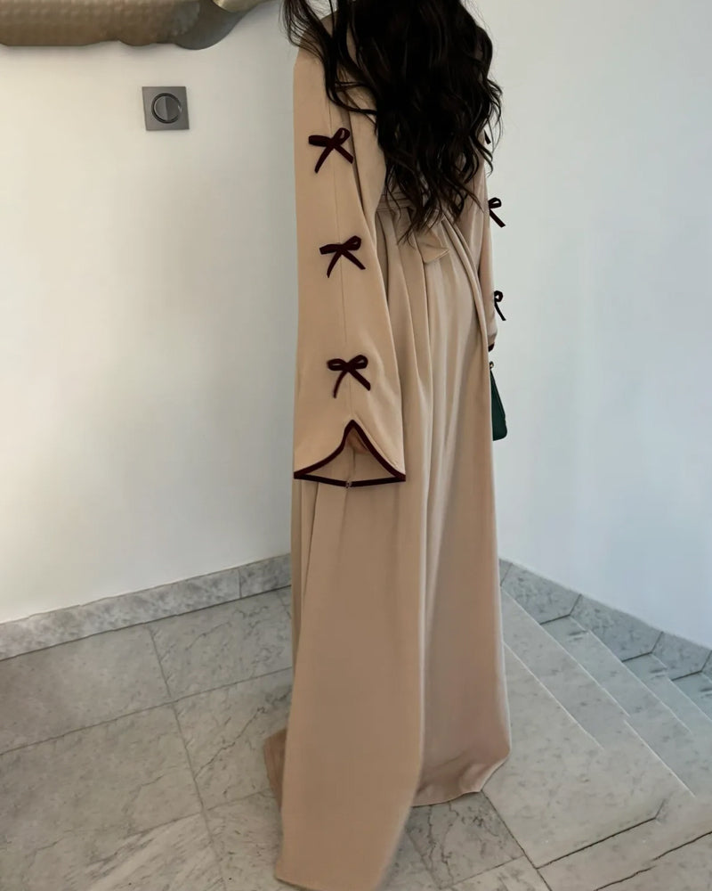 Lyra™ | Elegant Bow Cardigan & Dress Two-Piece Set