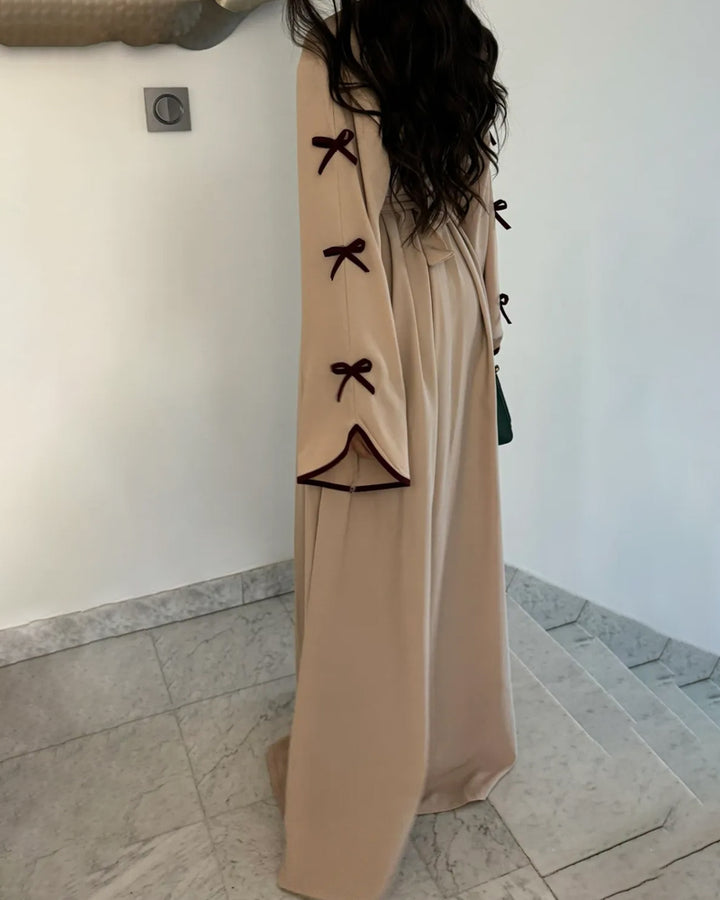 Lyra™ | Elegant Bow Cardigan & Dress Two-Piece Set