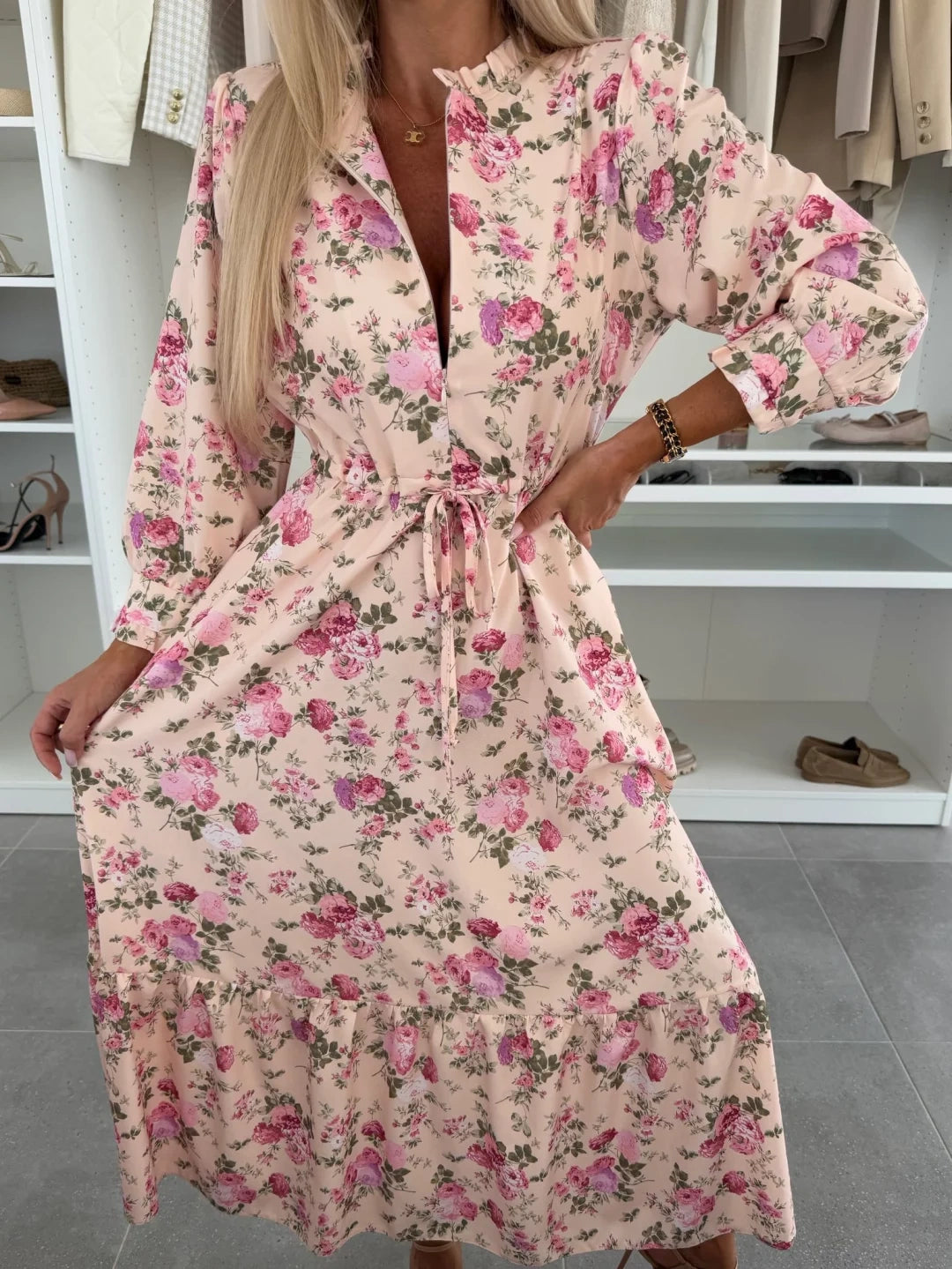 Matilda | V-neck Printed Dress