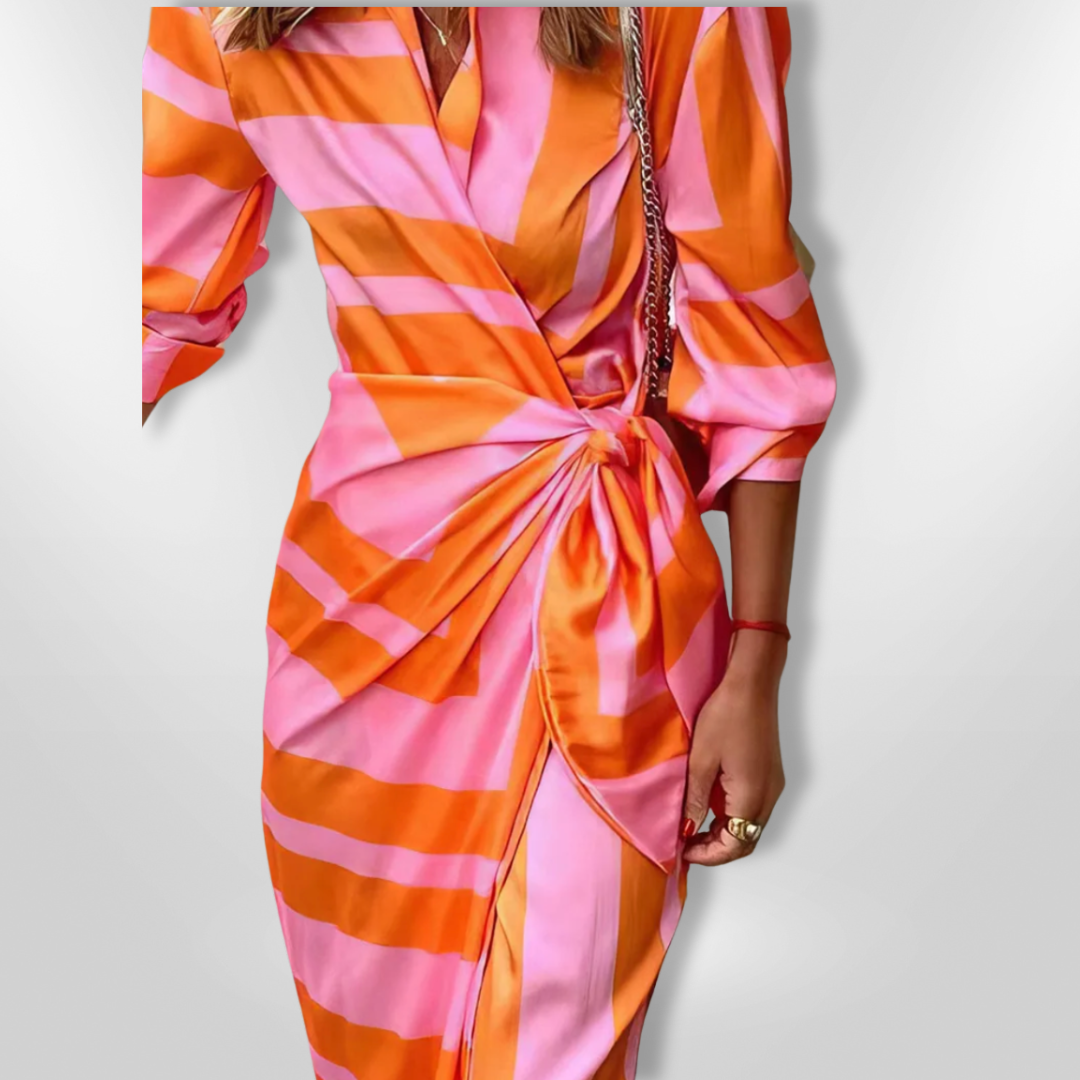 SOLANA™ | Printed Wrap Dress
