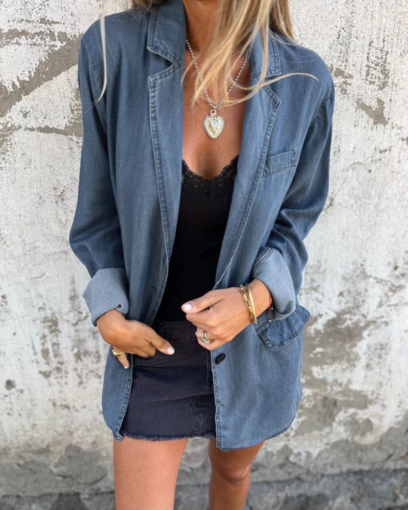 Charlotte | Casual Denim Blazer