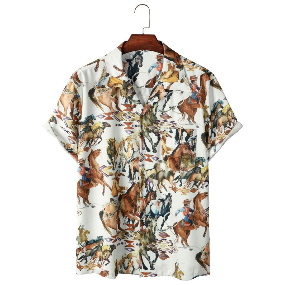 Alberto™ | Seaside Escape Short Sleeve Hawaiian Shirt