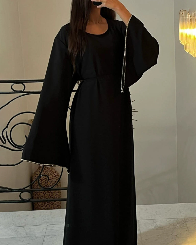 Hanny™ | Elegant Waisted Sleeve Drill Dress Robe