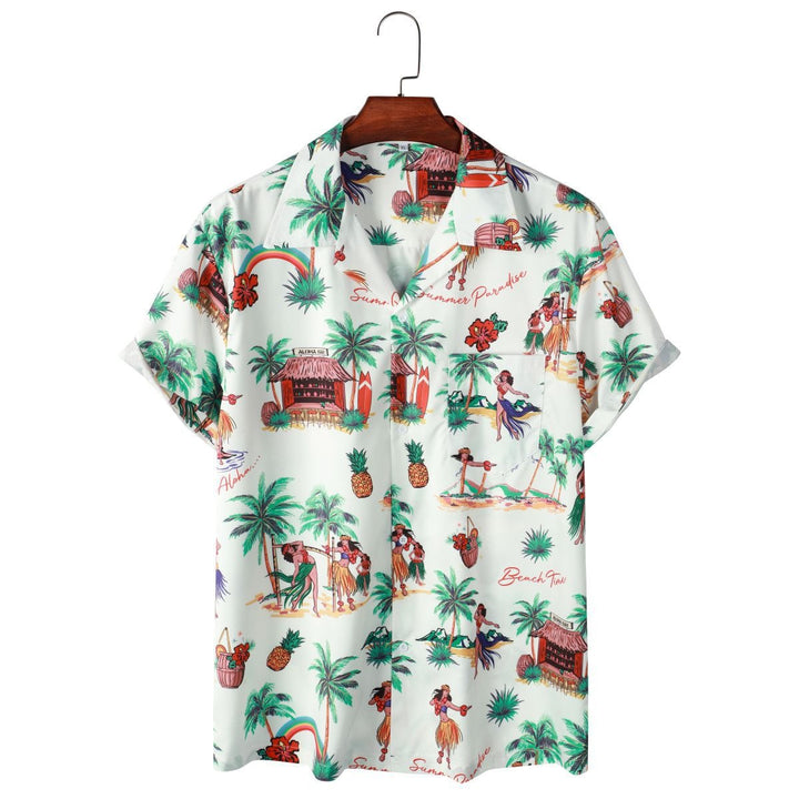Alberto™ | Seaside Escape Short Sleeve Hawaiian Shirt