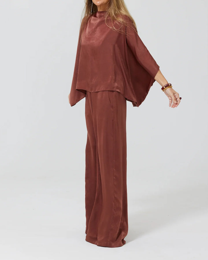 Carly™ | Fashionable Satin Top & Pants Cardigan Four-Piece Set
