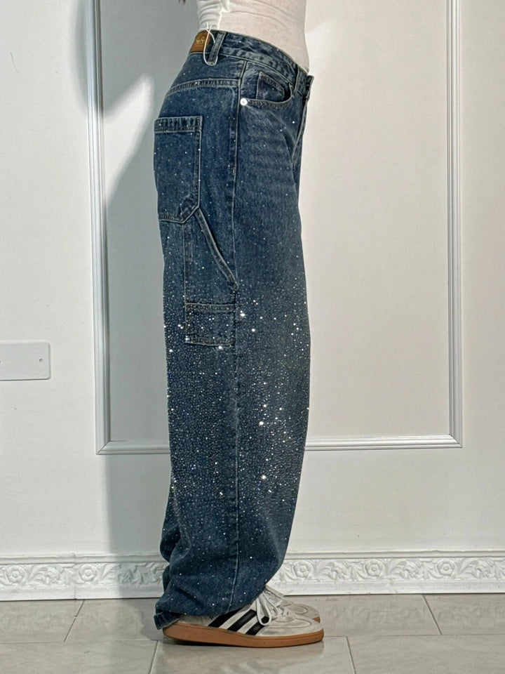 Kelly™ - Balloon Carpenter Shine Denim Jeans