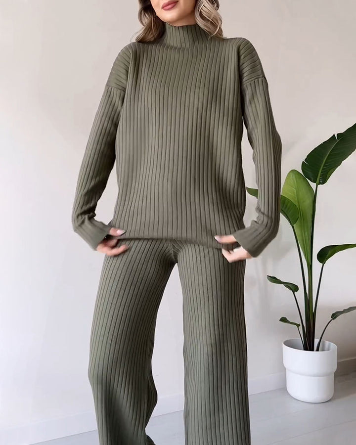Dalia™ | Chic slit casual two-piece set