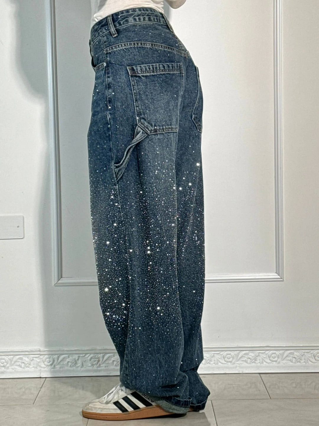 Kelly™ - Balloon Carpenter Shine Denim Jeans