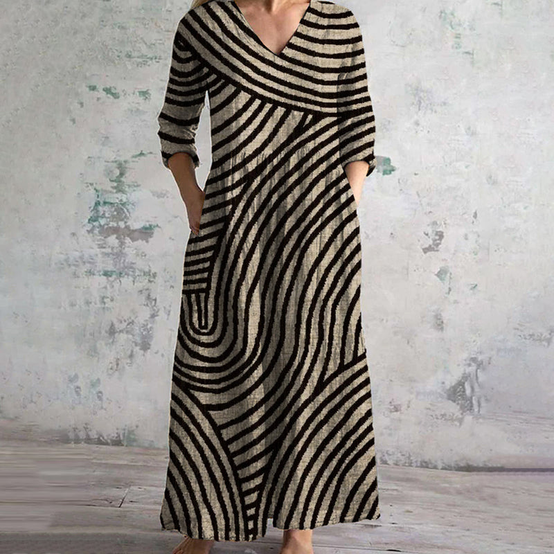 EVE™ | VINTAGE STRIPED DRESS