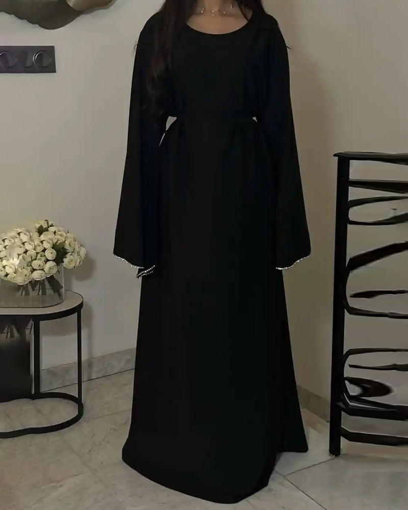 Hanny™ | Elegant Waisted Sleeve Drill Dress Robe