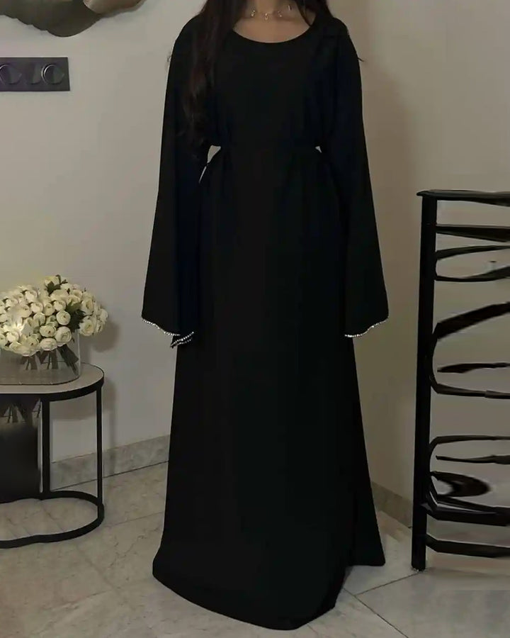 Hanny™ | Elegant Waisted Sleeve Drill Dress Robe