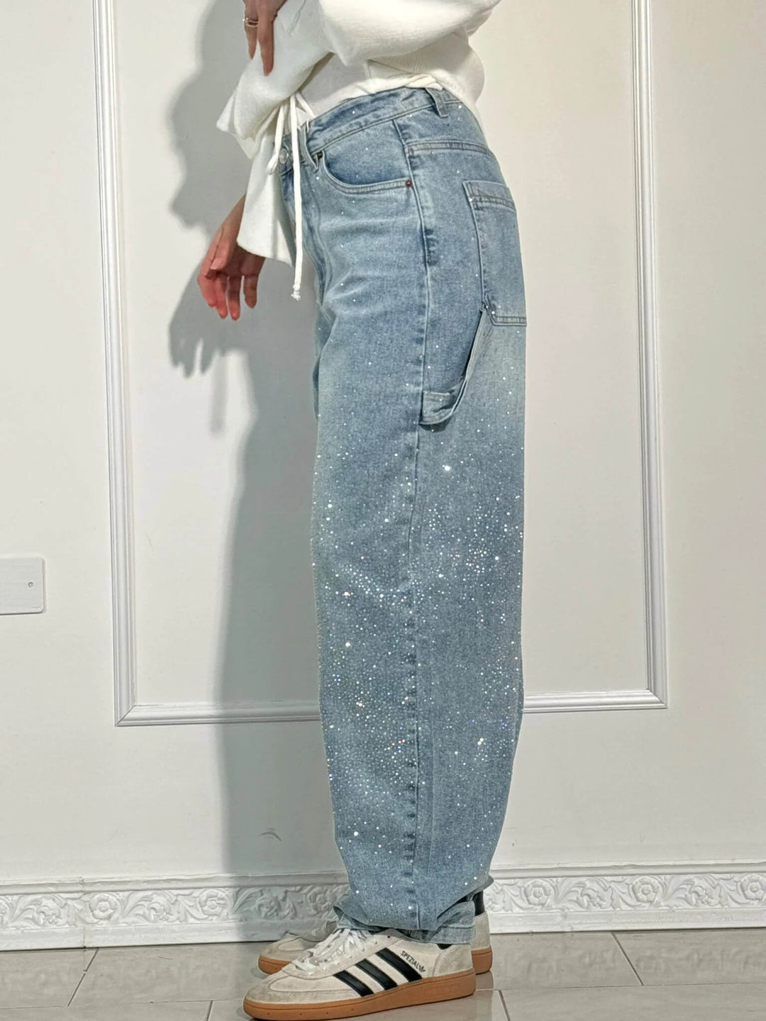 Kelly™ - Balloon Carpenter Shine Denim Jeans