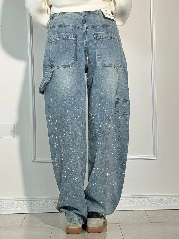 Kelly™ - Balloon Carpenter Shine Denim Jeans