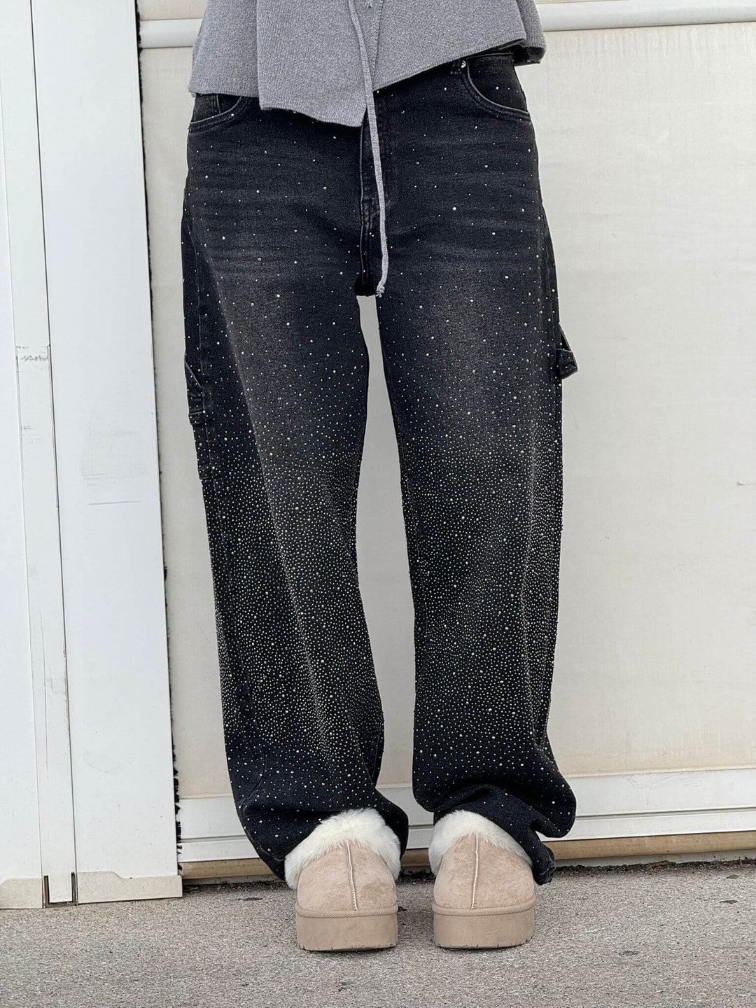 Kelly™ - Balloon Carpenter Shine Denim Jeans