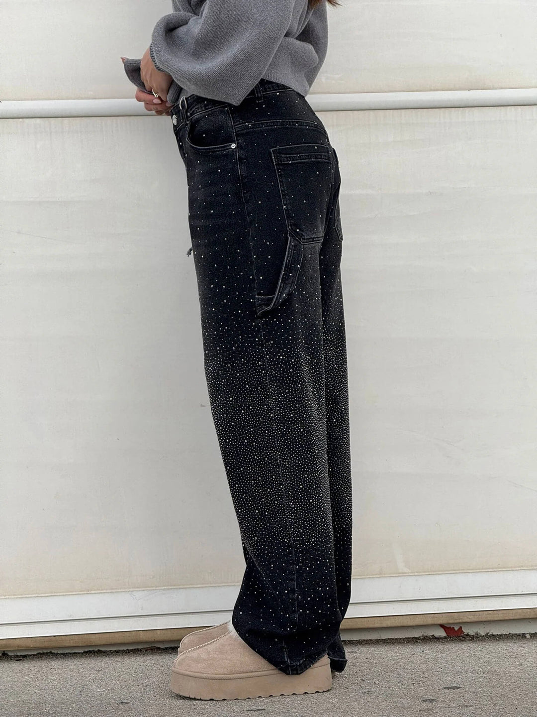 Kelly™ - Balloon Carpenter Shine Denim Jeans