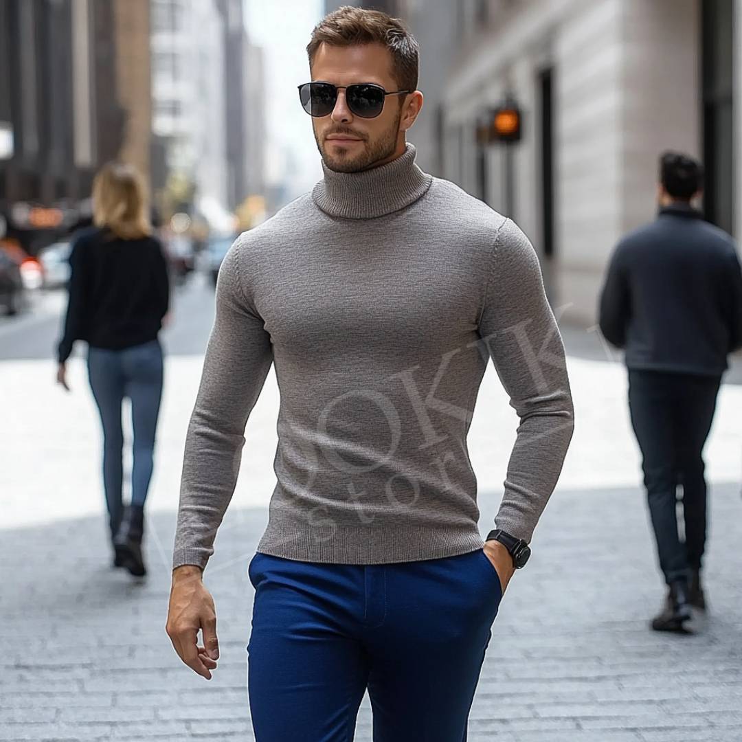 IRO™ | ELEGANT HIGH NECK SWEATER