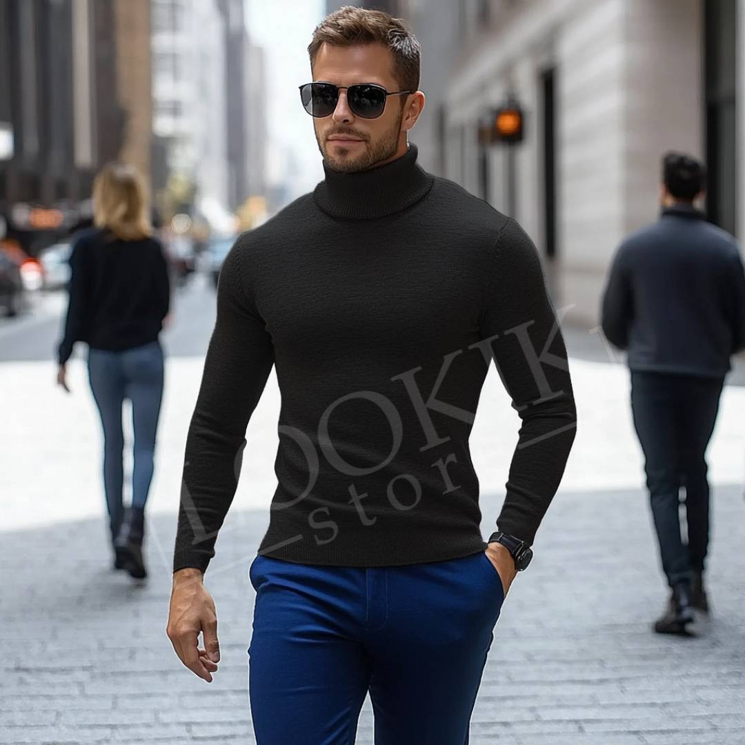 IRO™ | ELEGANT HIGH NECK SWEATER
