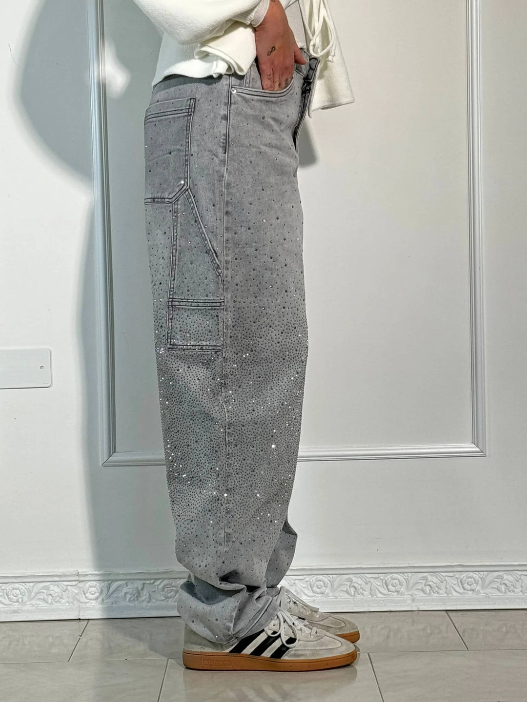 Kelly™ - Balloon Carpenter Shine Denim Jeans