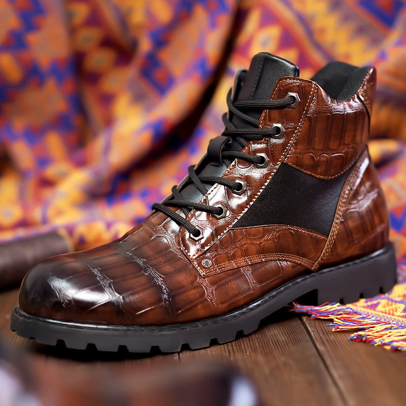Rendell™ l- Exclusive crocodile leather boots