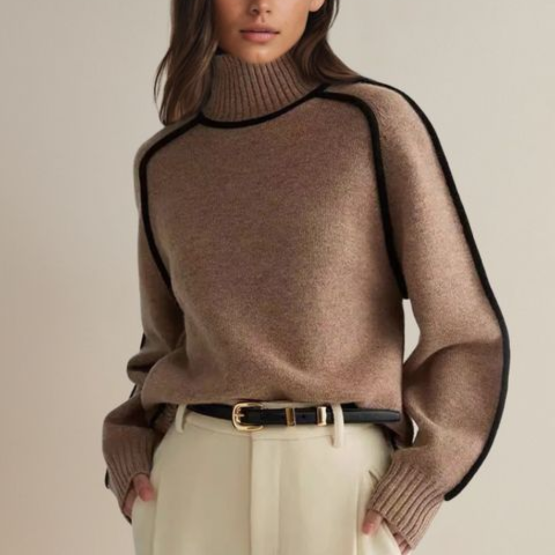 Claire™| - Elegant turtleneck sweater