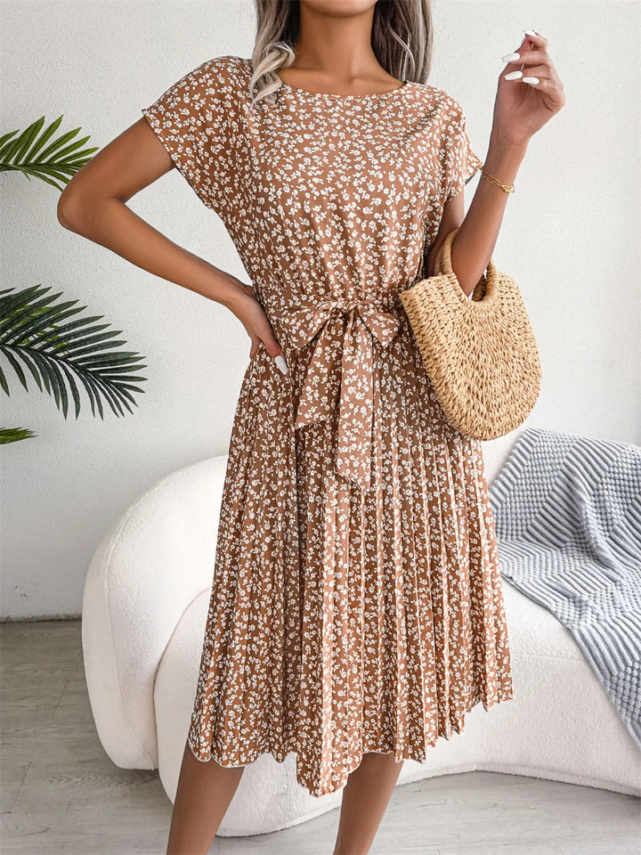 Amabel™ | Chic Floral A-Line Dress for Women