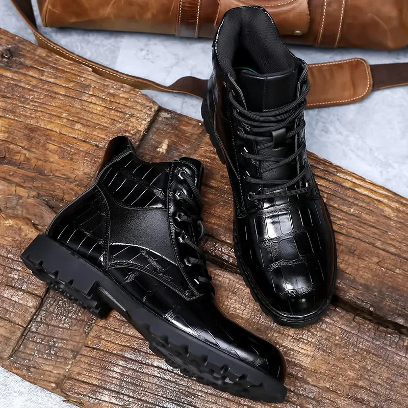 Rendell™ l- Exclusive crocodile leather boots