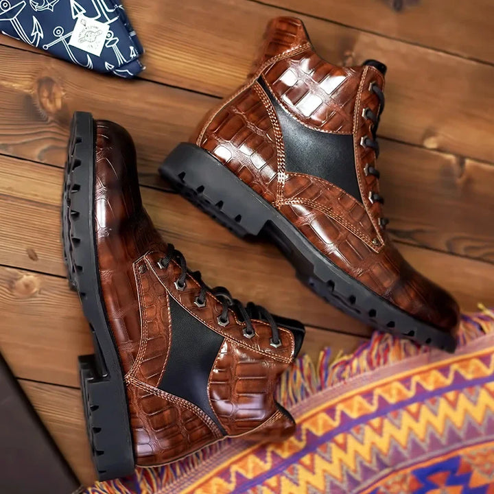 Rendell™ l- Exclusive crocodile leather boots