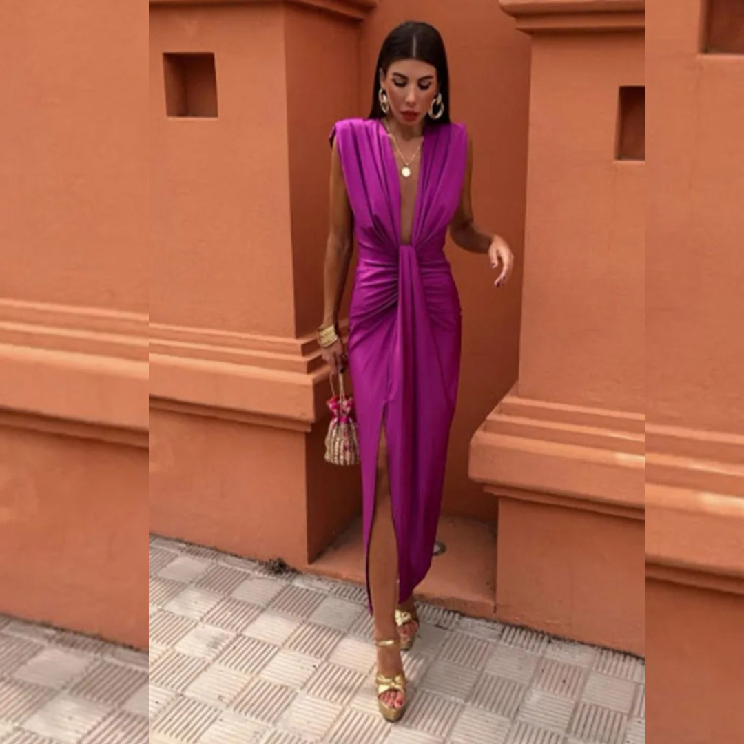 Isabella™ | Party dress with deep neckline
